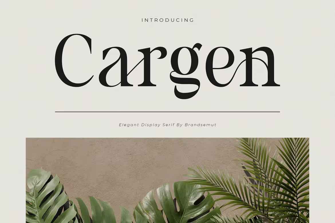 Пример шрифта Cargen Regular